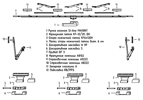     .  Siegenia FAVORIT Si-line KF3